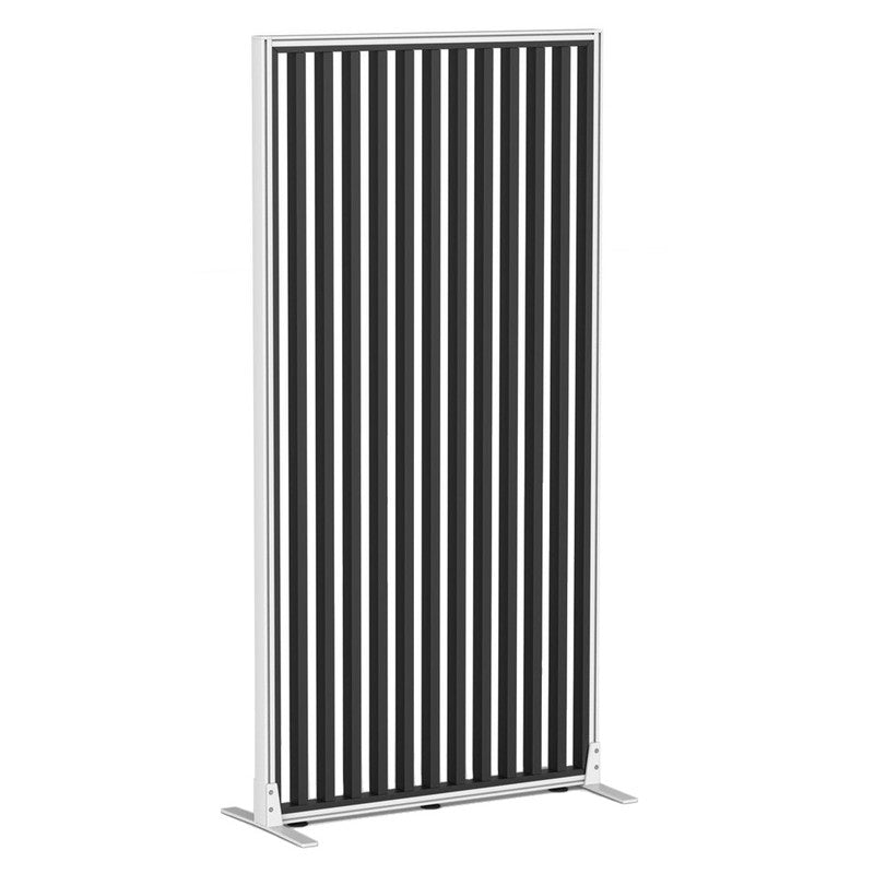 Studio Divide Floor Standing Screen 90 Degree Slat Angle 900 x 1800 / White / Black