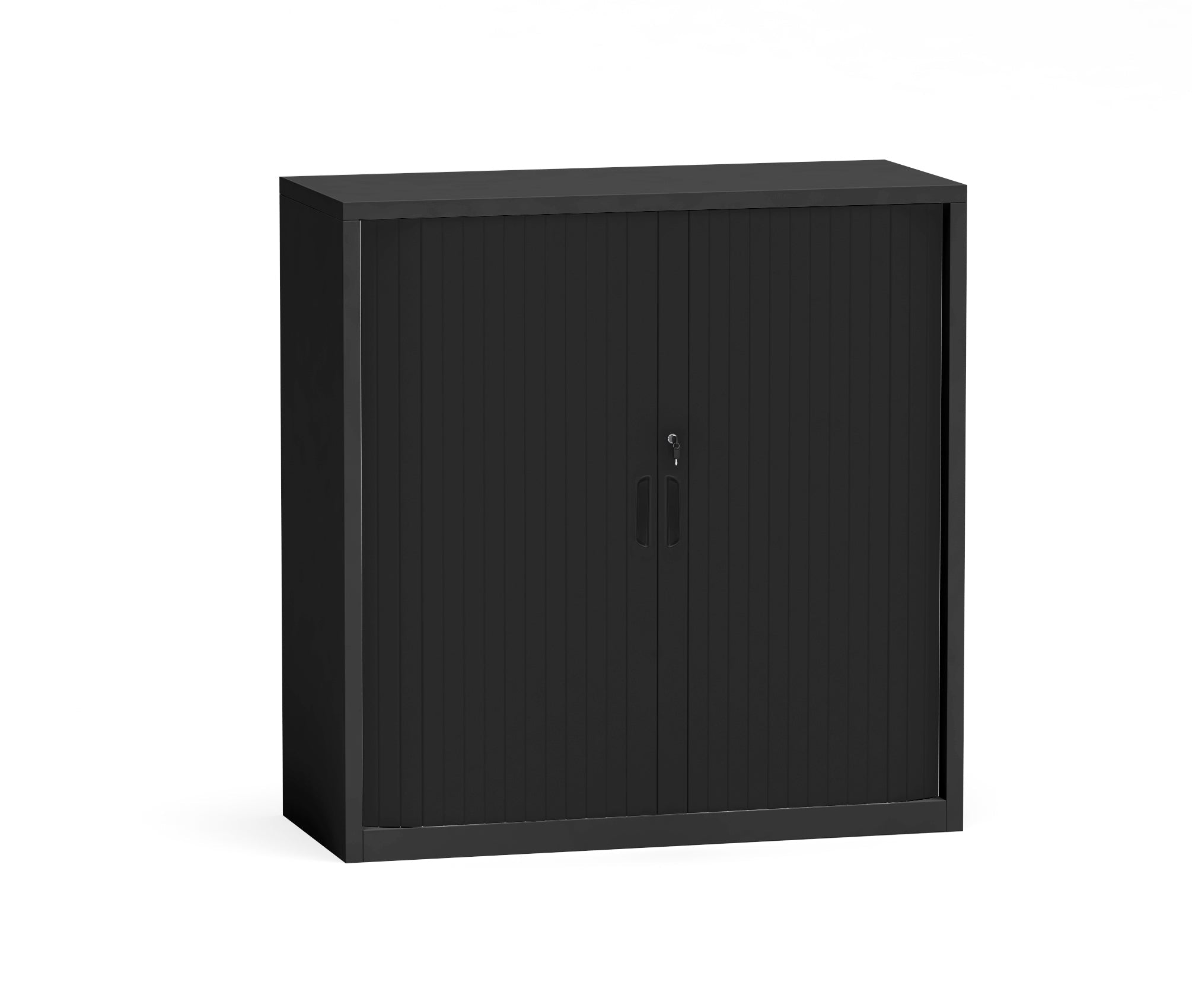 Tambour Cupboard Black / 1020h x 900w x 500d mm