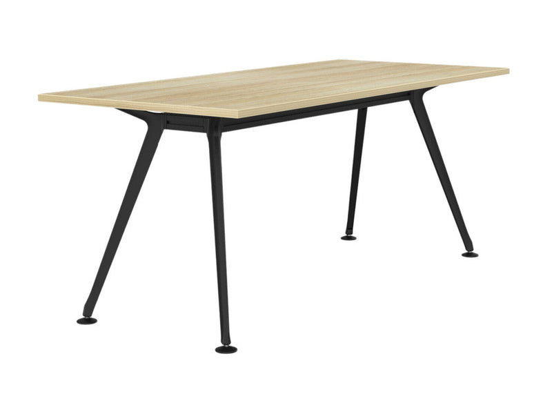 Team Boardroom Table 1800 x 800 / Atlantic Oak / Black