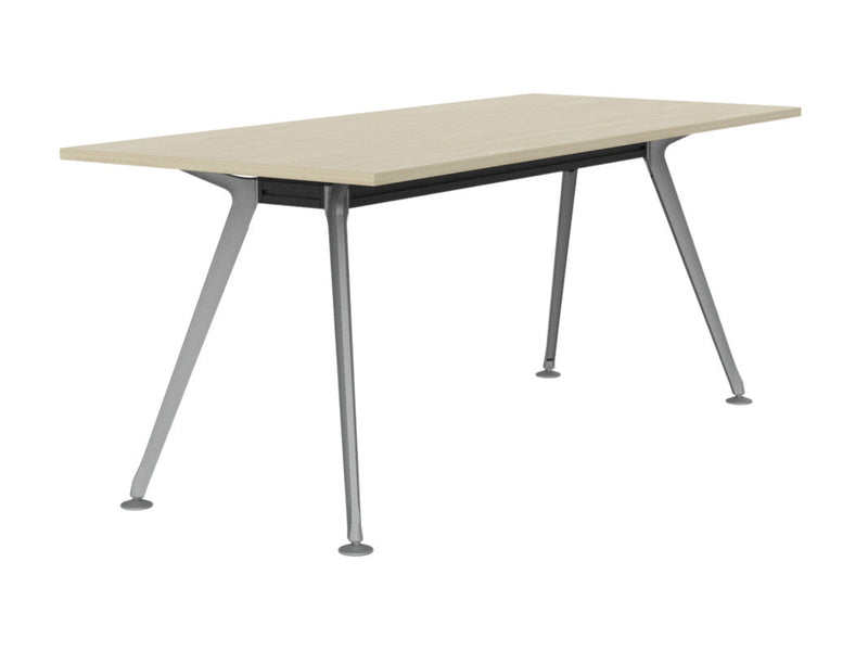 Team Boardroom Table 1800 x 800 / Nordic Maple / Silver