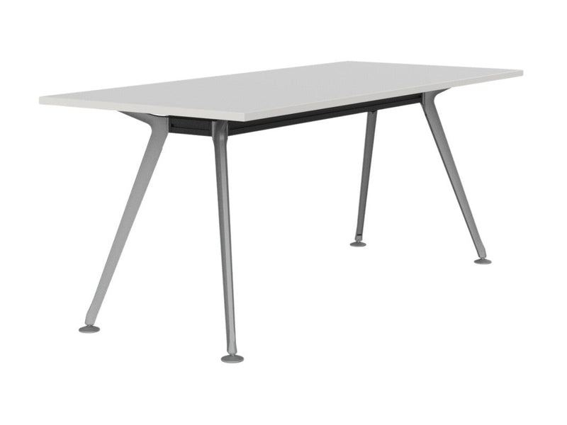 Team Boardroom Table 1800 x 800 / White / Silver