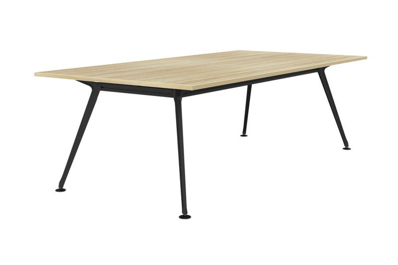 Team Boardroom Table 2400 x 1200 / Atlantic Oak / Black