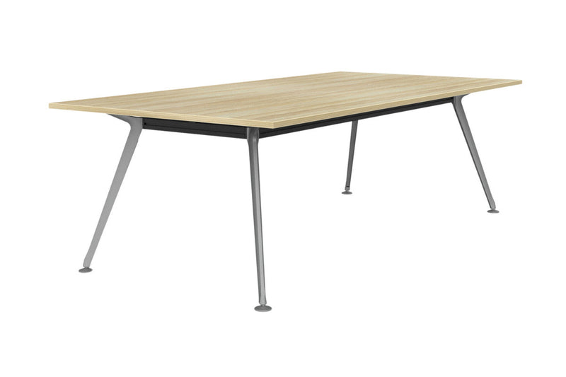 Team Boardroom Table 2400 x 1200 / Atlantic Oak / Silver