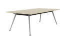Team Boardroom Table 2400 x 1200 / Nordic Maple / Silver