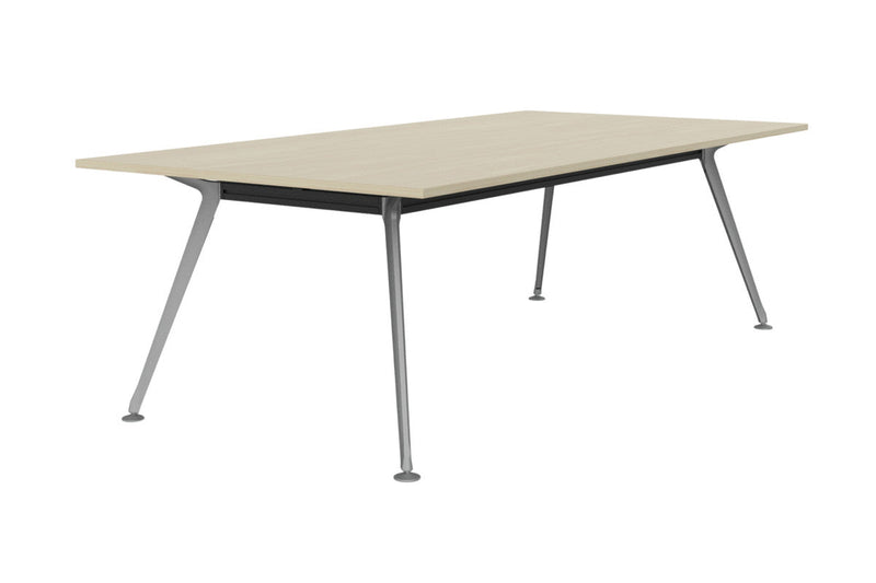 Team Boardroom Table 2400 x 1200 / Nordic Maple / Silver