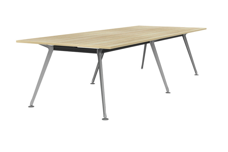 Team Boardroom Table 3000 x 1200 / Atlantic Oak / Silver