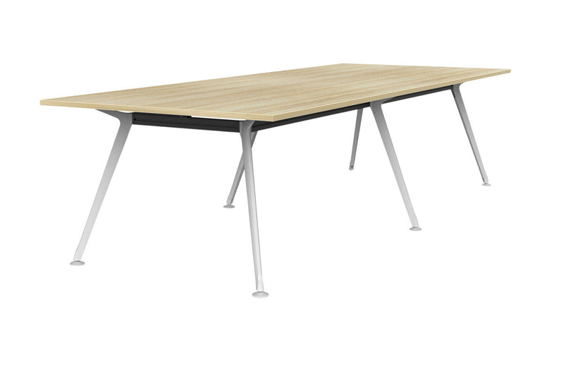 Team Boardroom Table 3000 x 1200 / Atlantic Oak / White