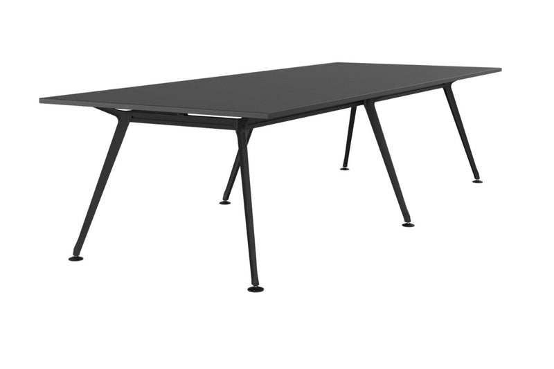 Team Boardroom Table 3000 x 1200 / Black / Black