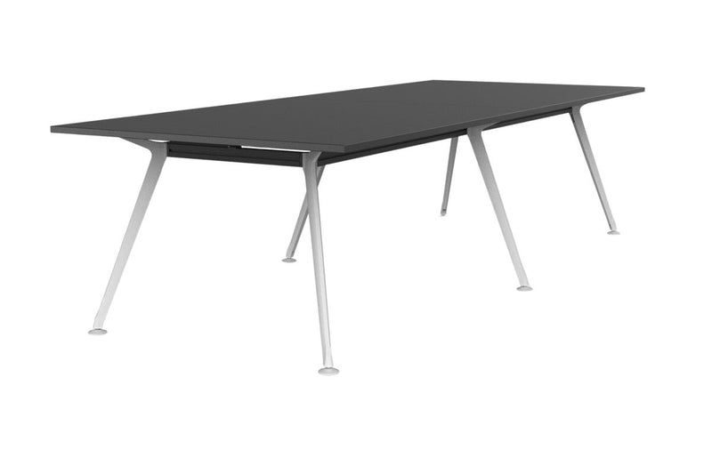 Team Boardroom Table 3000 x 1200 / Black / White
