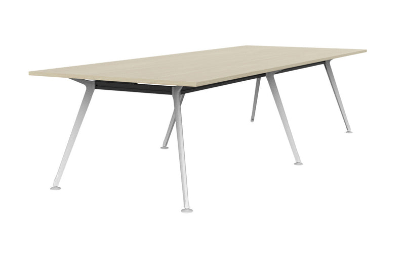 Team Boardroom Table 3000 x 1200 / Nordic Maple / White