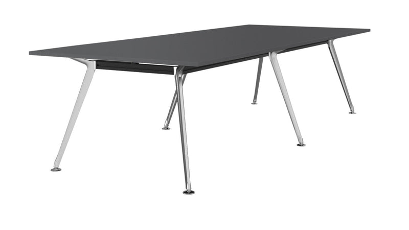 Team Boardroom Table 3000 x 1200 / Silver / Polished Alloy