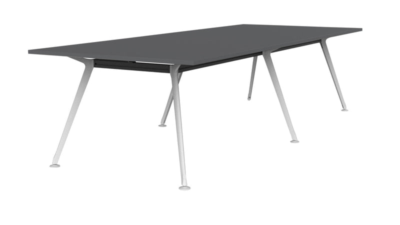 Team Boardroom Table 3000 x 1200 / Silver / White
