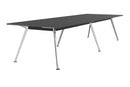 Team Boardroom Table 3600 x 1200 / Black / Polished Alloy