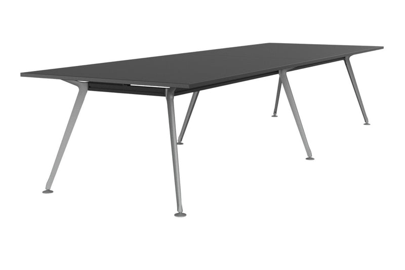 Team Boardroom Table 3600 x 1200 / Black / Silver