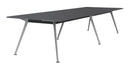 Team Boardroom Table 3600 x 1200 / Silver / Silver