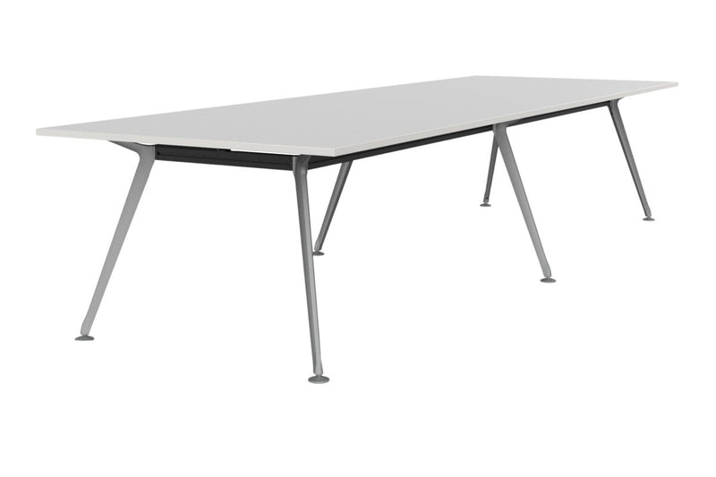 Team Boardroom Table 3600 x 1200 / White / Silver