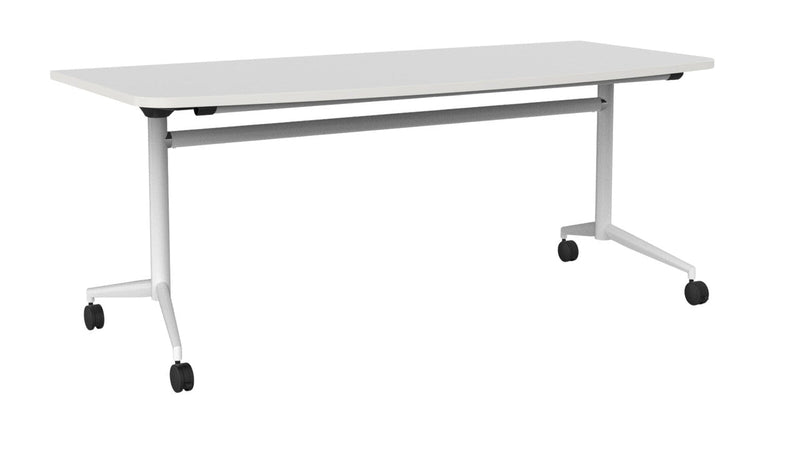 Team Flip Table D-Shape 1800 x 900 / White / White
