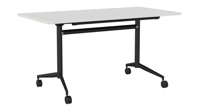 Team Flip Table Rectangle 1400 x 700 / White / Black