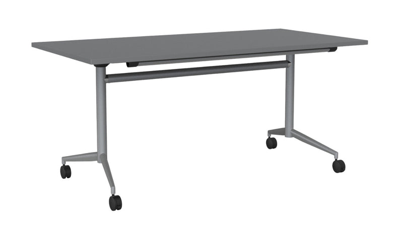 Team Flip Table Rectangle 1600 x 800 / Silver / Silver