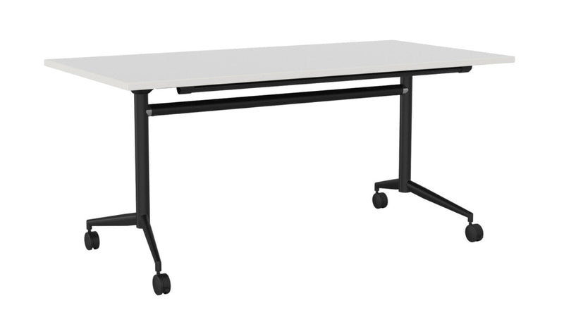 Team Flip Table Rectangle 1600 x 800 / White / Black