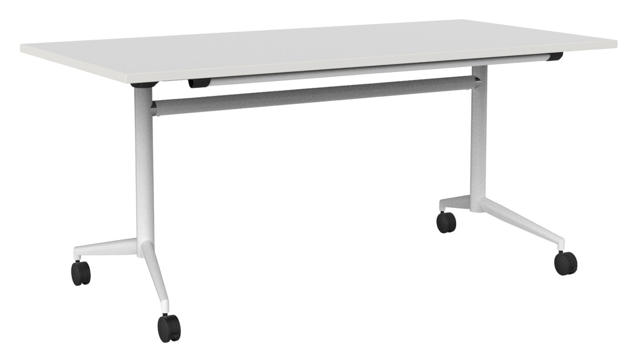 Team Flip Table Rectangle 1600 x 800 / White / White