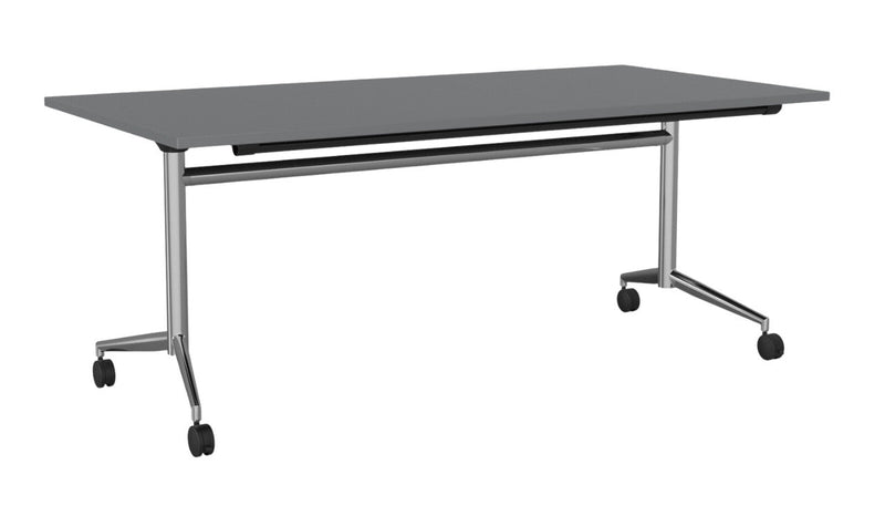 Team Flip Table Rectangle 1800 x 900 / Silver / Chrome