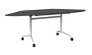 Team Flip Table Trapezium 2173 x 900 / Black / White