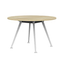 Team Round Meeting Table Atlantic Oak / White