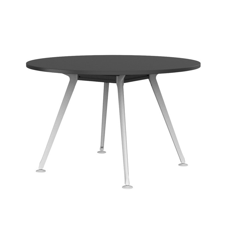 Team Round Meeting Table Black / White