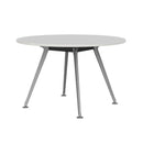 Team Round Meeting Table White / Silver