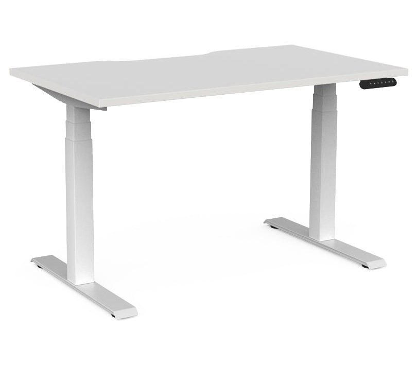 Velocity 3 Column Electric Desk With Scallop | NZ Wide