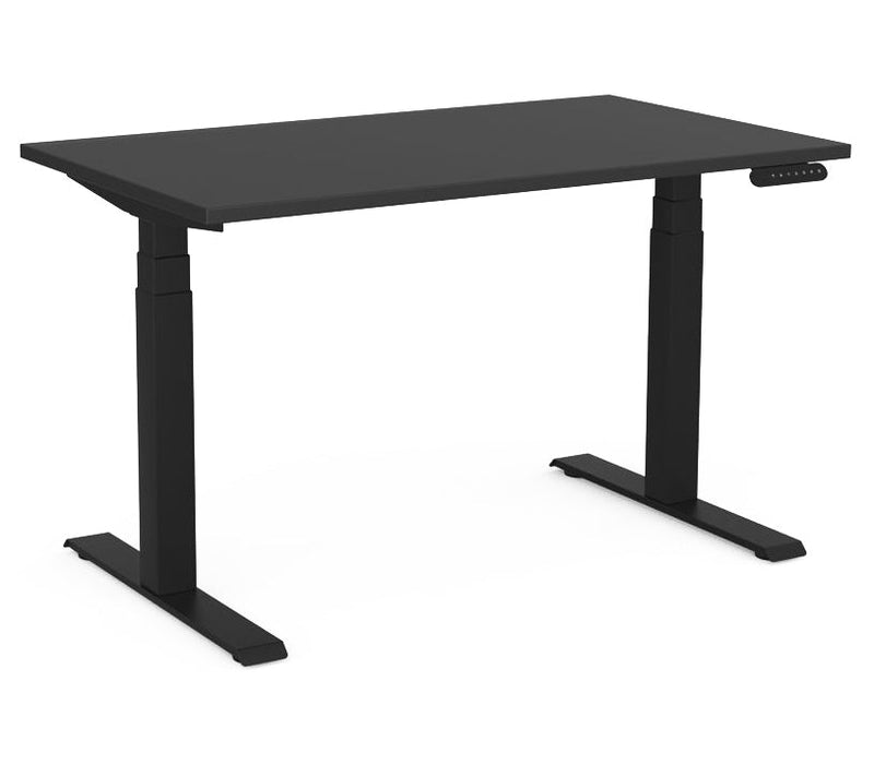 Velocity 3 Column Electric Desk Standard 1200 x 700 / Black / Black