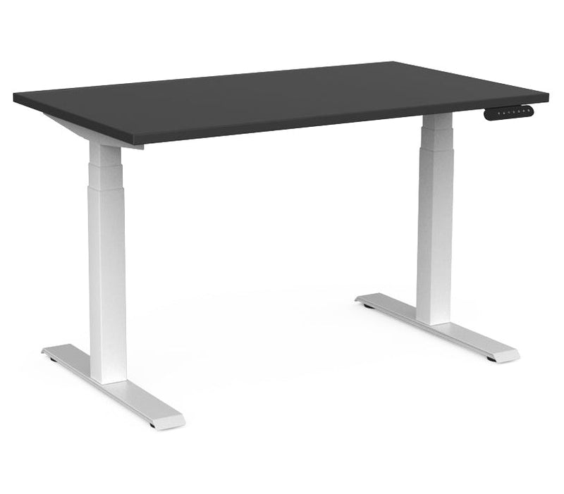Velocity 3 Column Electric Desk Standard 1200 x 700 / Black / White