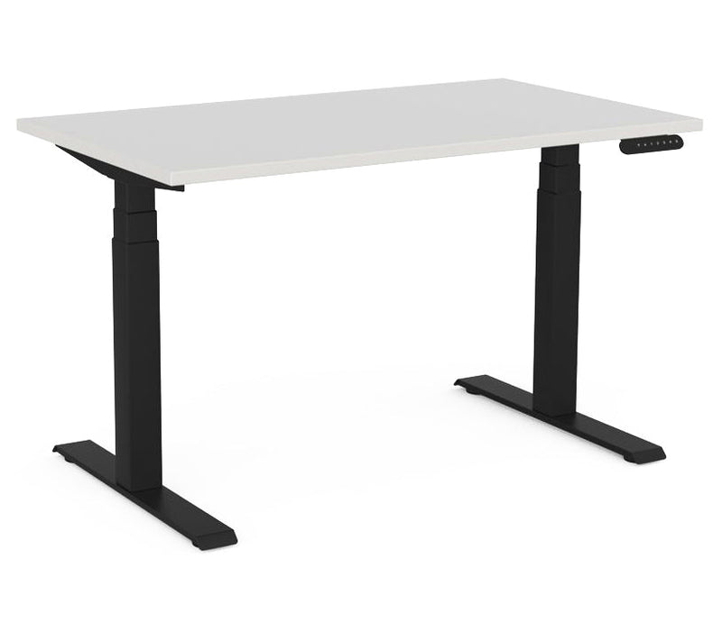 Velocity 3 Column Electric Desk Standard 1200 x 700 / White / Black