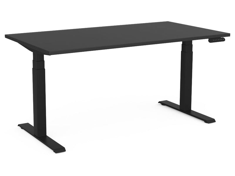 Velocity 3 Column Electric Desk Standard 1500 x 800 / Black / Black