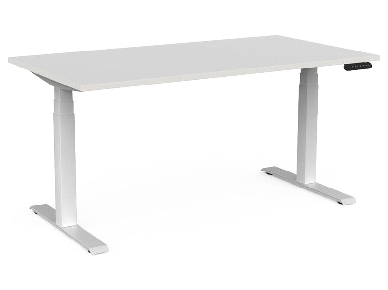 Velocity 3 Column Electric Desk Standard 1500 x 800 / Black / White