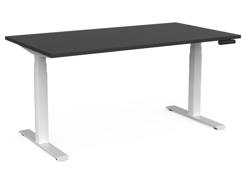 Velocity 3 Column Electric Desk Standard 1500 x 800 / Silver / White