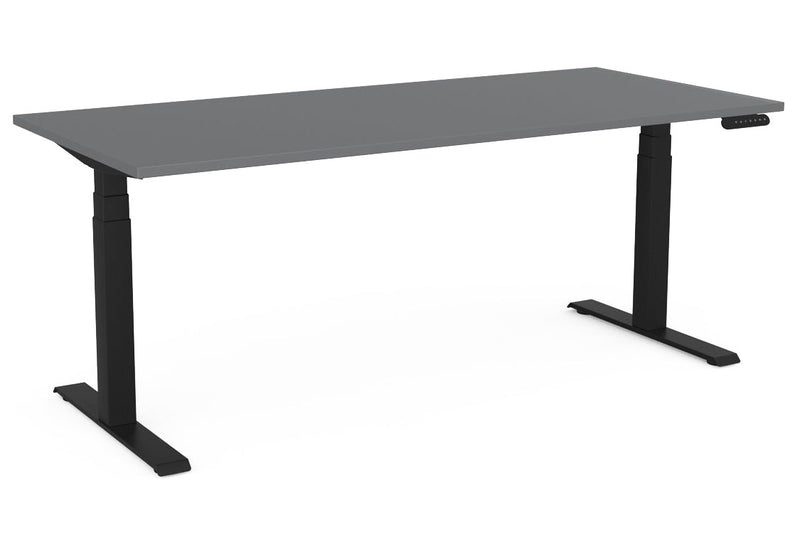 Velocity 3 Column Electric Desk Standard 1800 x 800 / Nordic Maple / Black