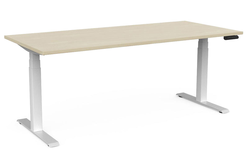 Velocity 3 Column Electric Desk Standard 1800 x 800 / Nordic Maple / White