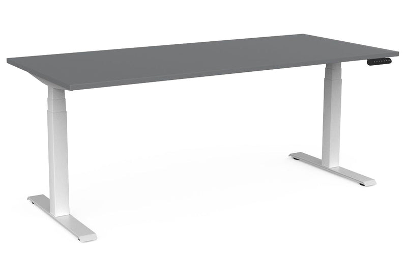Velocity 3 Column Electric Desk Standard 1800 x 800 / Silver / White
