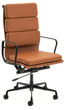 Vogue Chair High Back / Tan Leather / Unassembled