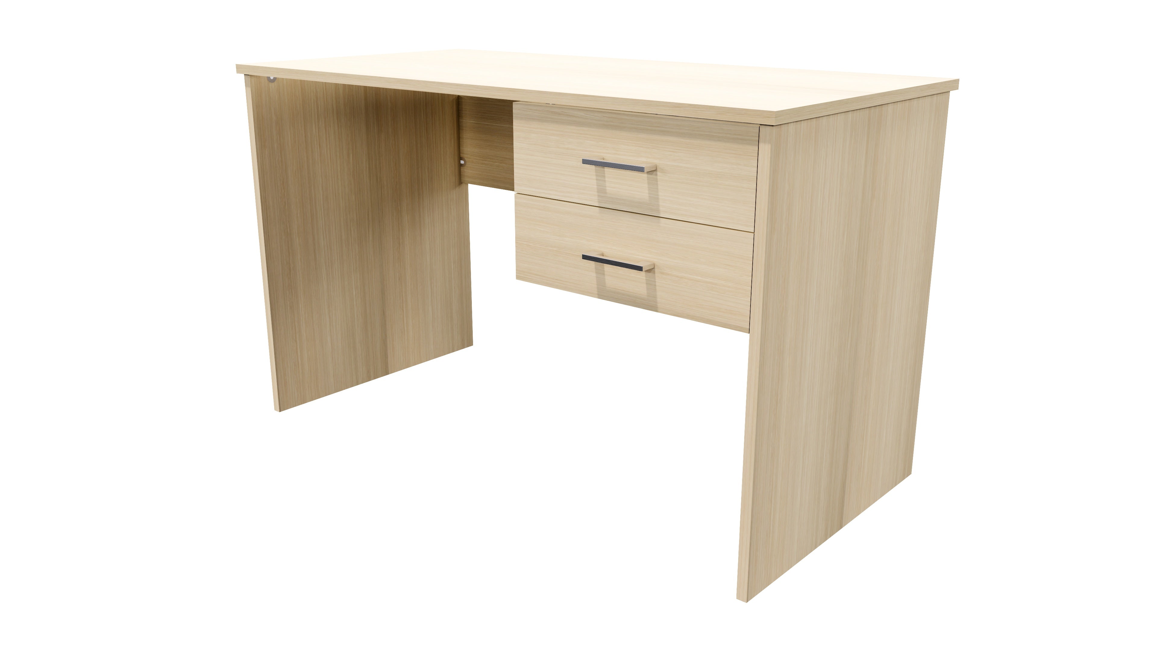 Zealand 2 Drawer Computer Desk Aged Ash