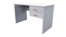 Zealand 2 Drawer Computer Desk Silver Strata
