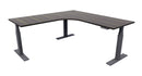Zealand Electric Workstation 1500x1500x700 / Black / Dark Oak