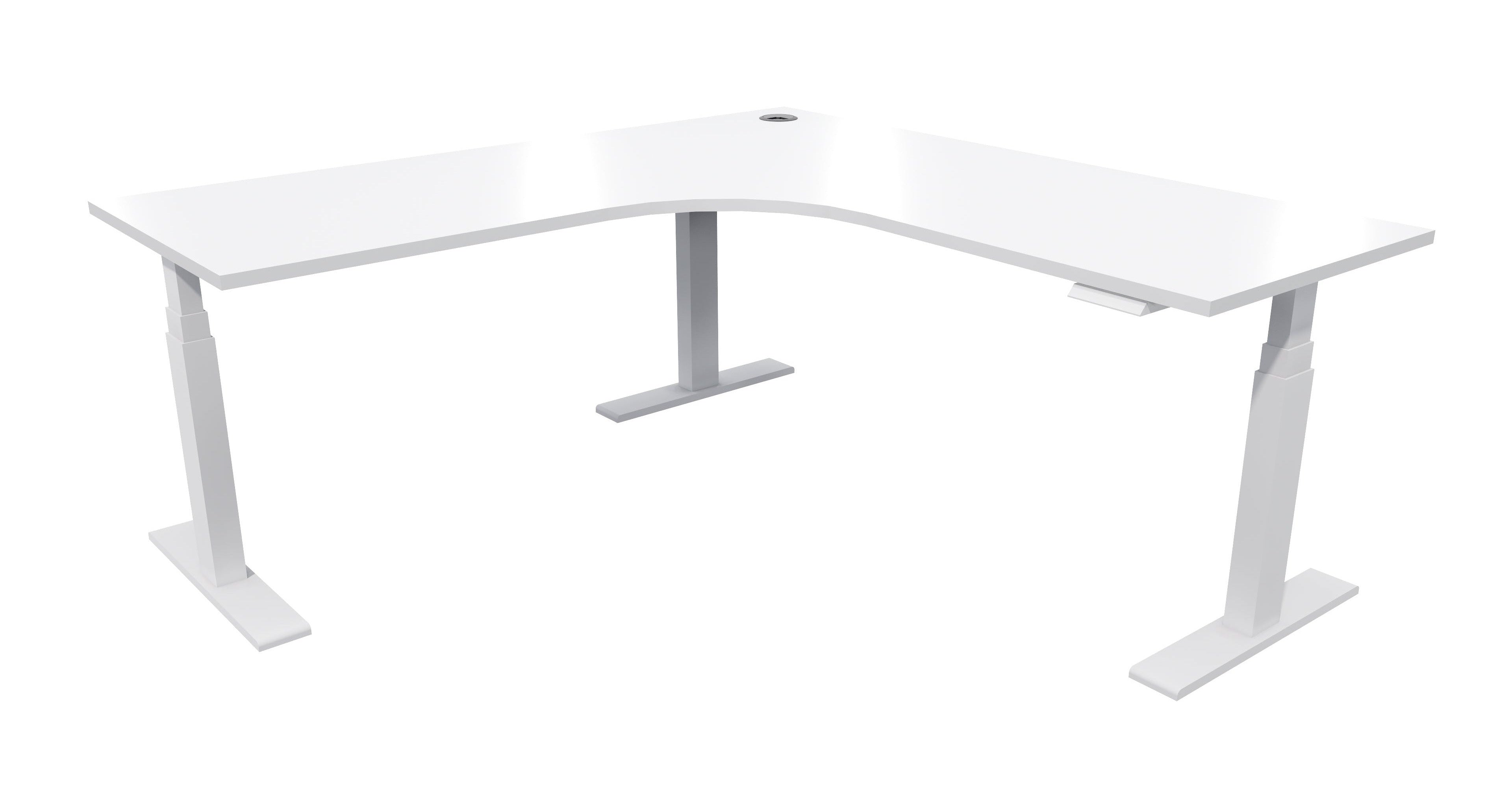 Zealand Electric Workstation 1500x1500x700 / Black / White