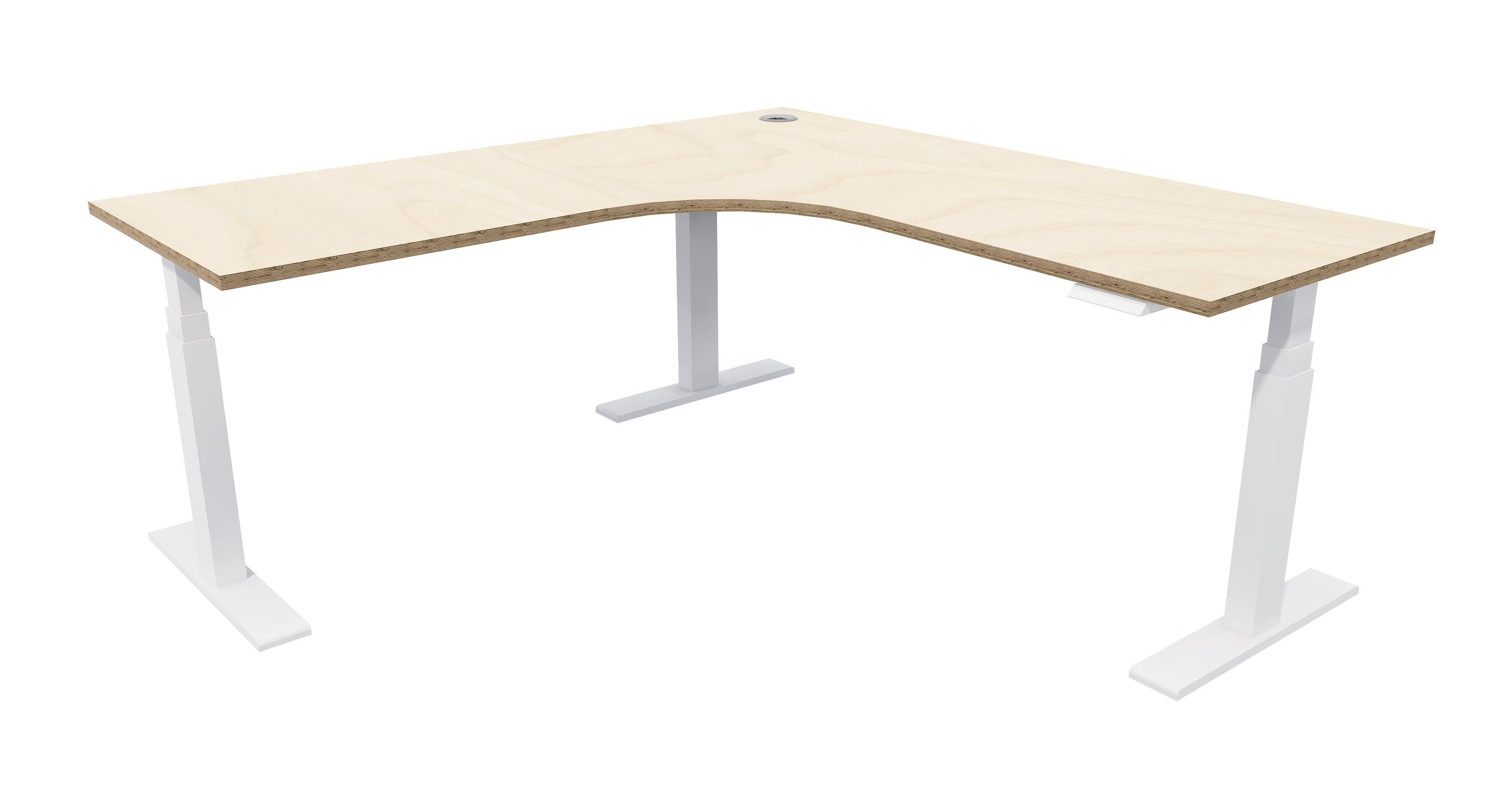 Zealand Electric Workstation 1500x1500x700 / White / Premium Ply
