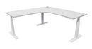Zealand Electric Workstation 1500x1500x700 / White / Silver Haze