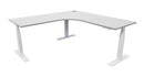 Zealand Electric Workstation 1500x1500x700 / White / Silver Strata