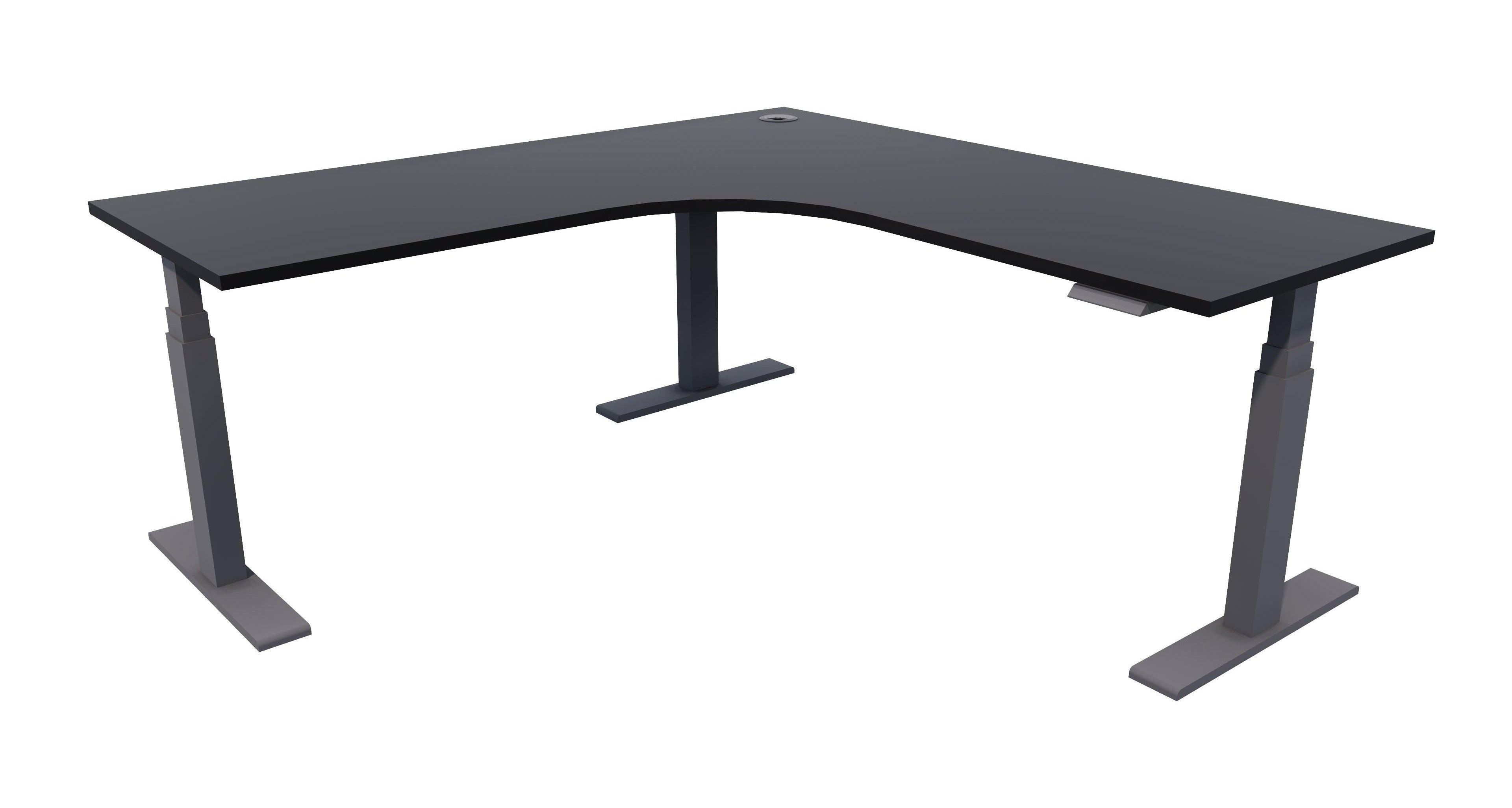 Zealand Electric Workstation 1800x1800x700 / Black / Black