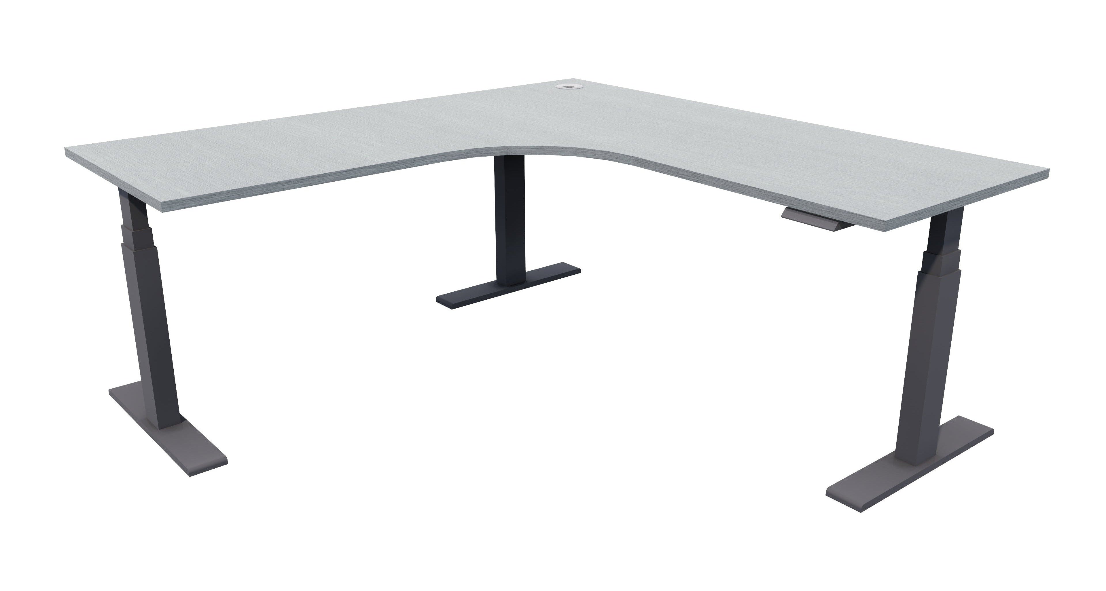 Zealand Electric Workstation 1800x1800x700 / Black / New Graphite